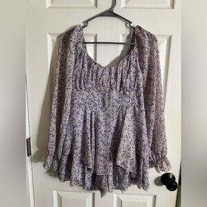 Floral Women's Romper Dress